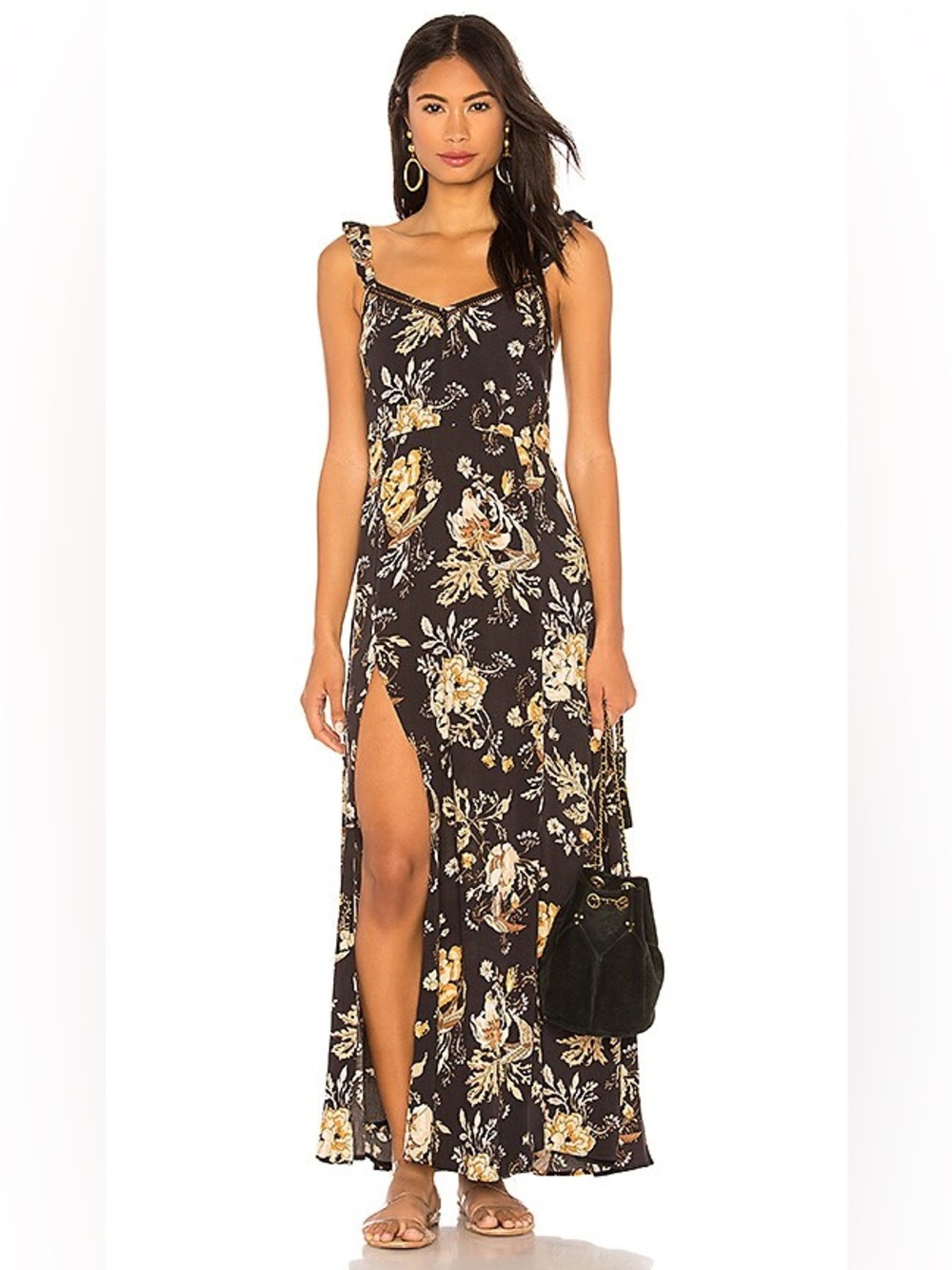 Spell and the Gypsy Collective Rosa Maxi Dress in Coal EUC - Picture 6 of 9